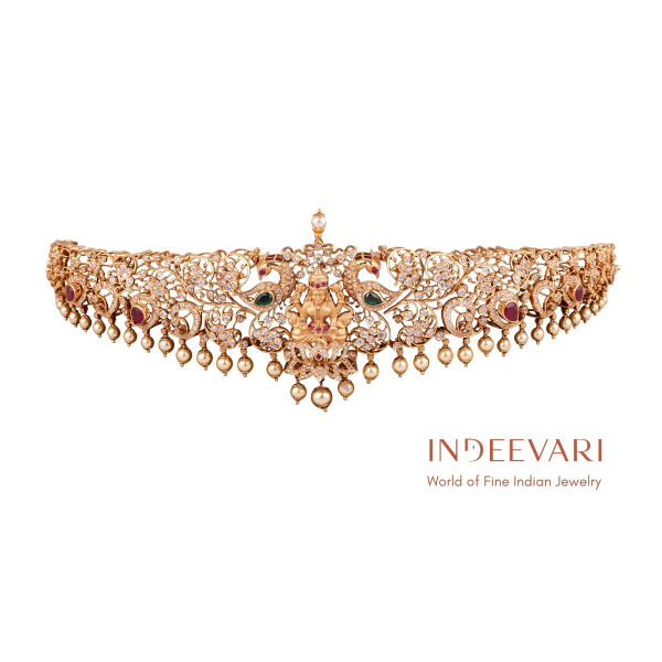 lakshmi mayura vaddanam gold jewelry bridal design