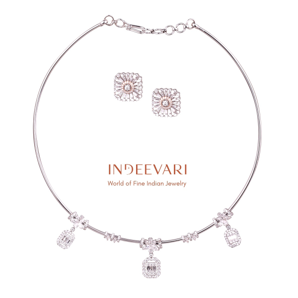 celeste radiance diamond necklace set gold jewelry bridal