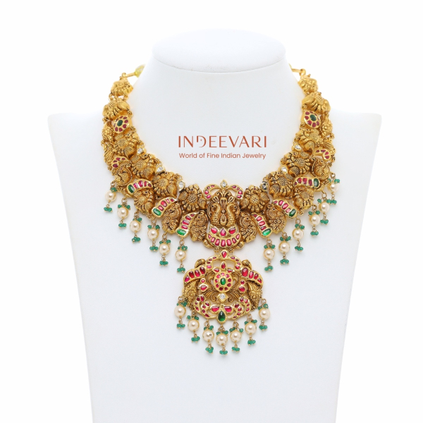 Mayura Kundan Nakshi Necklace