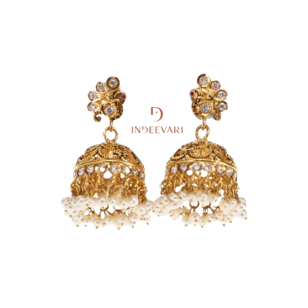 Amita Mayuri Jhumki Earrings