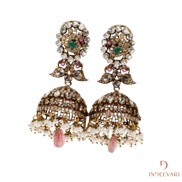 Mayuri Elegance Victorian Jhumkis