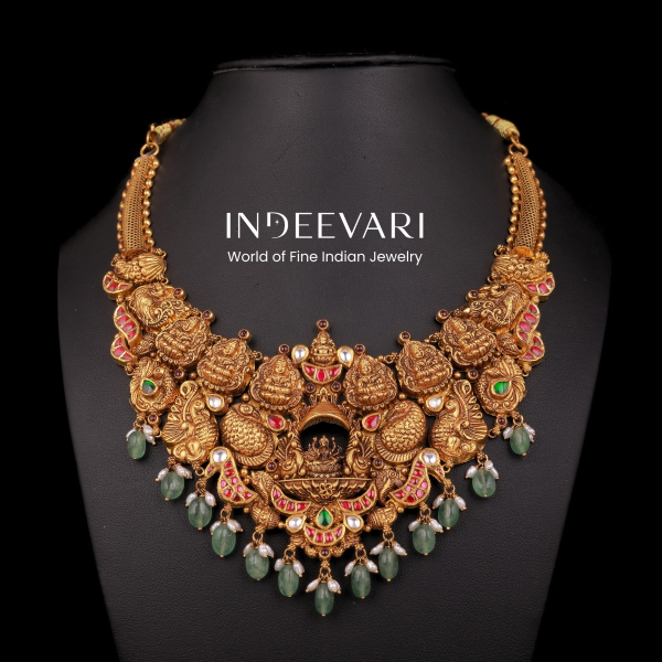 Lakshmi Peacock Divine Necklace