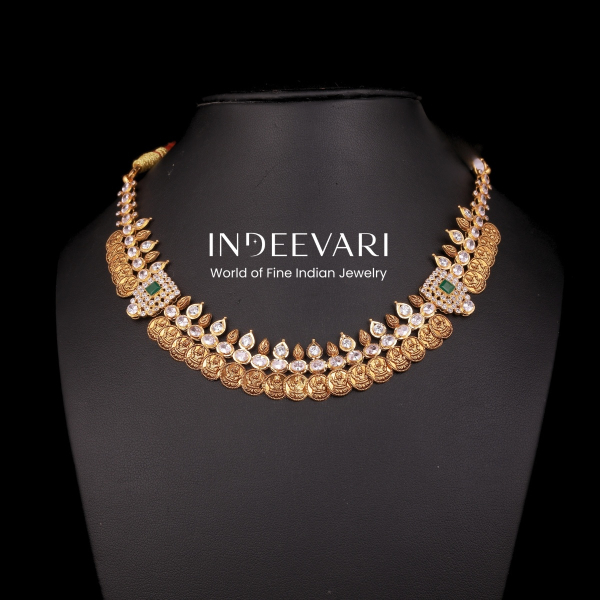 Elegance Polki CZ Kasumala Necklace