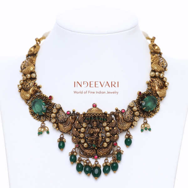 Peacock Lakshmi Heritage Necklace