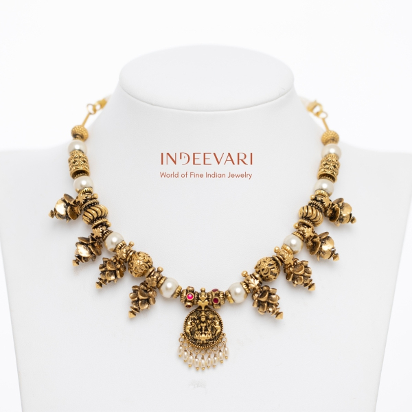 Divine Gaja Lakshmi Nakshi Necklace