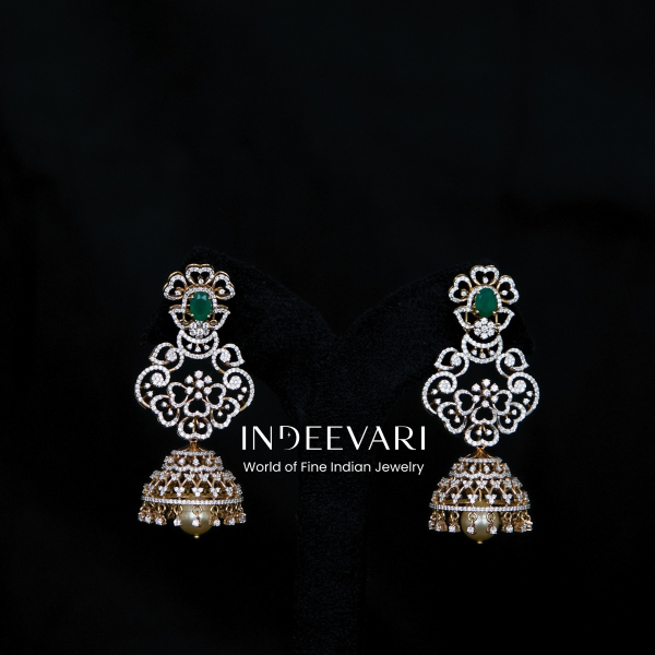 Triveni Diamond Detachable Earrings - emerald necklace with premium craftsmanship