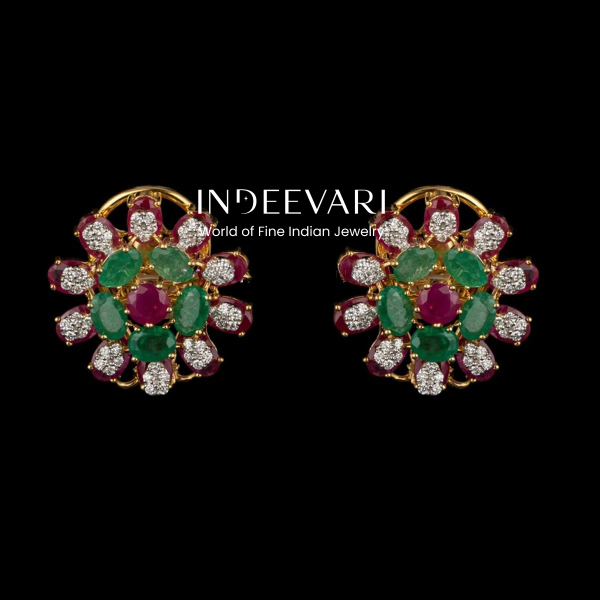 Camillia Diamond Studs!