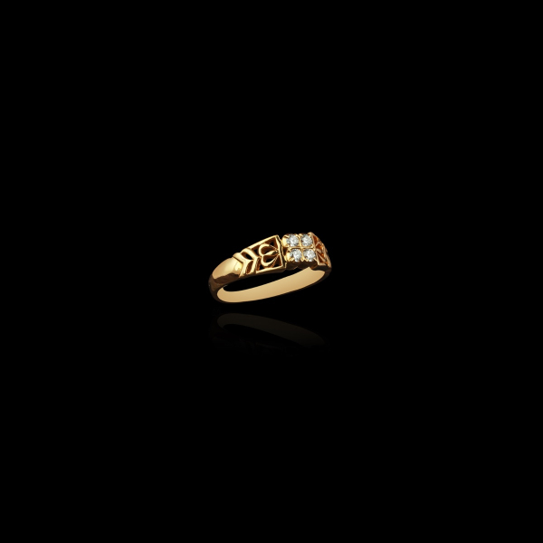 Trishul Diamond Men's Ring