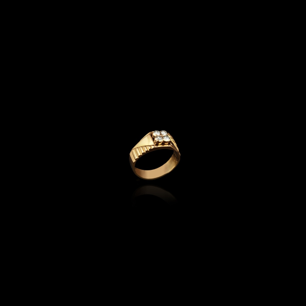 Square Center Design Men's Ring