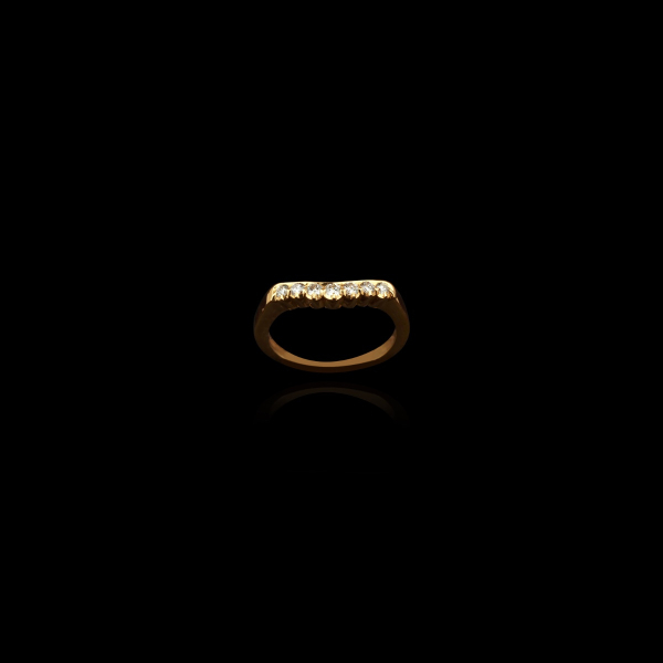 Pave Diamond Bar Ring