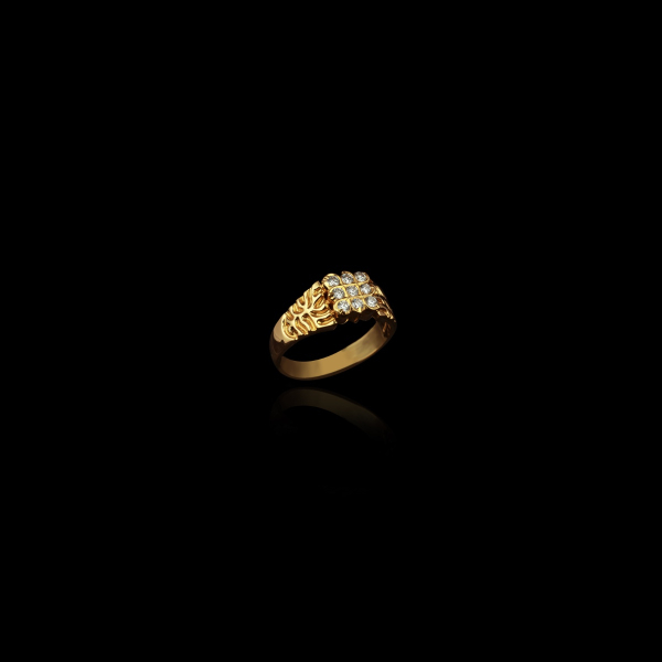 Abstract Craft Diamond Ring