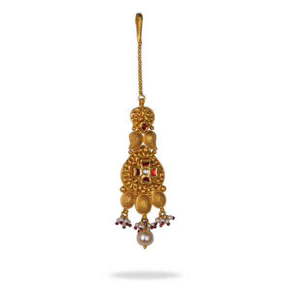 Stunning Designer Golden Mangtika