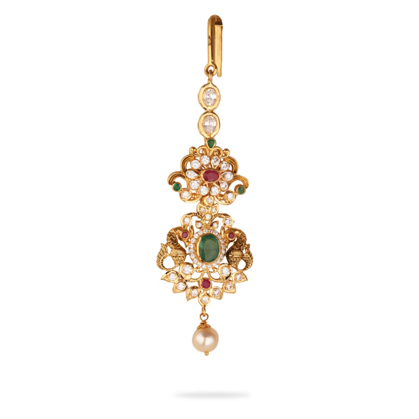 Sathya Traditional Ruby & Emerald Maangtika