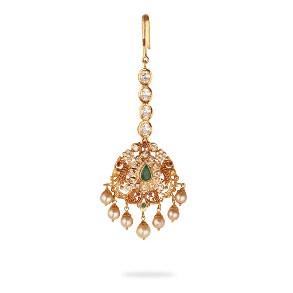 Bhrithi Ruby & Emerald Maangtika