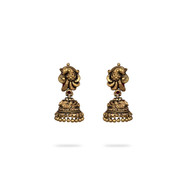 Peacock Jhumka Earrings