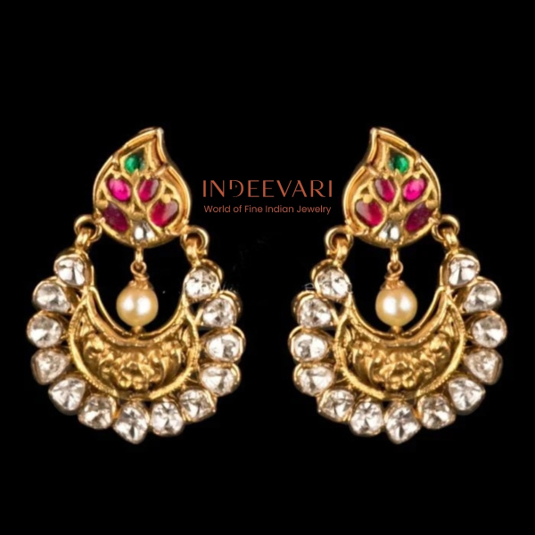 Kundan Polki Chandbali