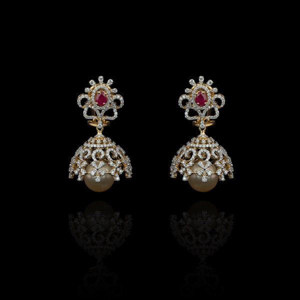 Bhavini Diamond Jhumka