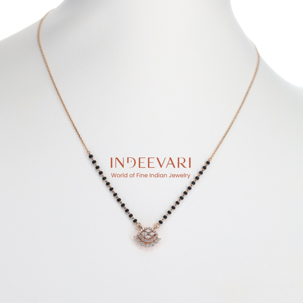 Prisha Diamond Black Beads Chain