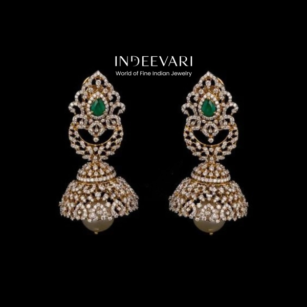 Eternal Sunshine 2 in1 Diamond Jhumkis