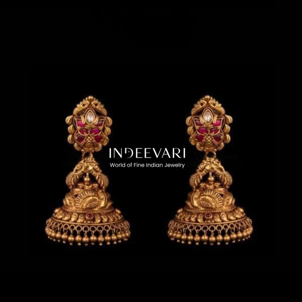 Nakashi Falt Polki Jhumkis