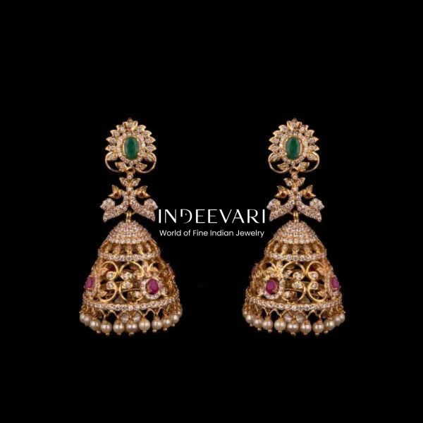 Swarovski Zircon Grand Jhumkis