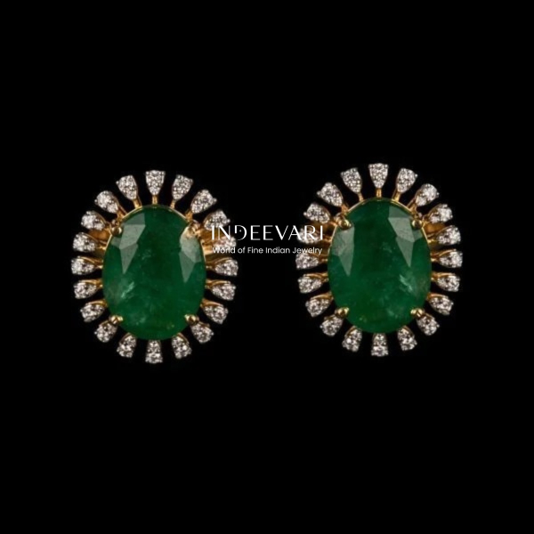 Oval Emerald With Diamonds