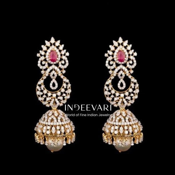 Diamond 3 Step Dangler Jhumki
