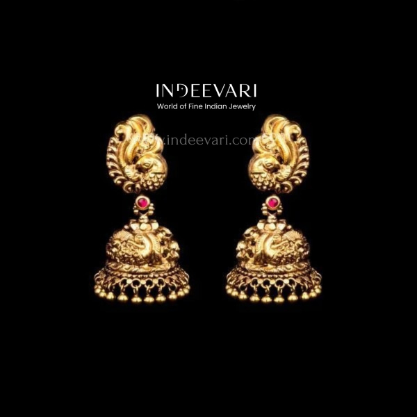 Traditional Gold jhumkas
