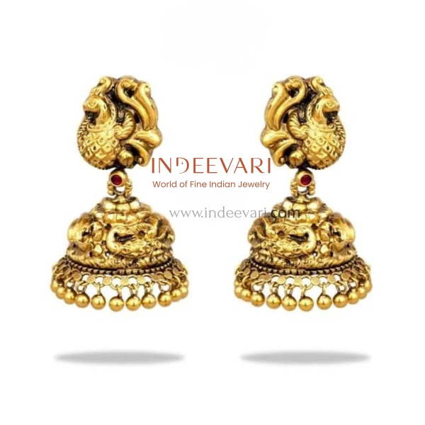 Nakashi Gold jhumkas 