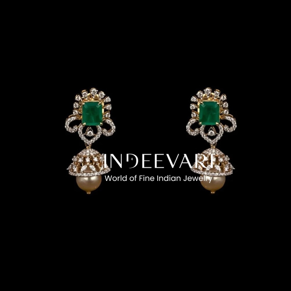 Graceful Pearl Jhumkis