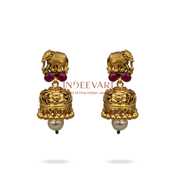 Masterpiece Elephant Jhumkas