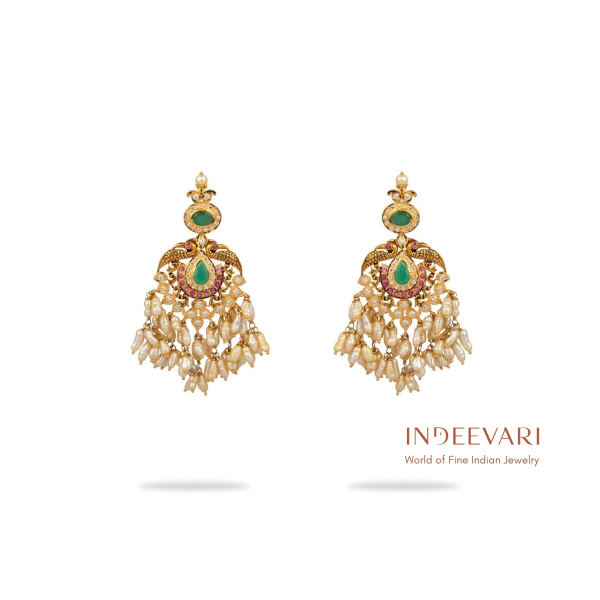 Jharoka Pearl Earrings
