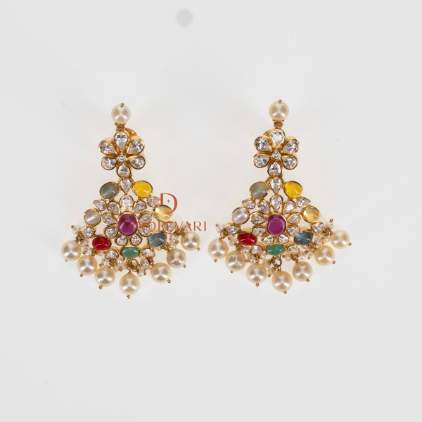 Pachi Navratna Earrings