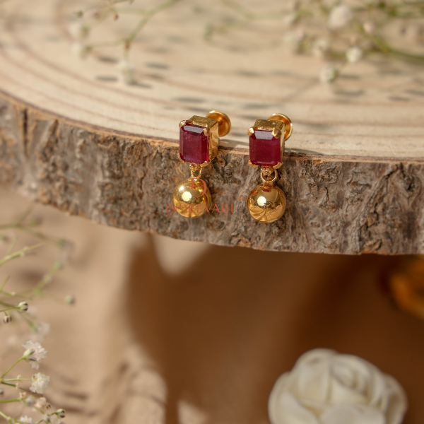 Ruby Stud Earrings