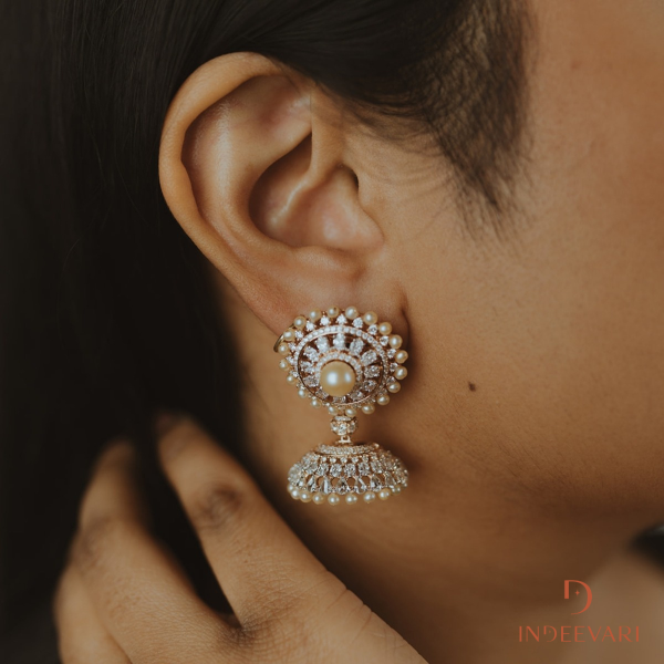 Classic Pearl Jhumki Earrings