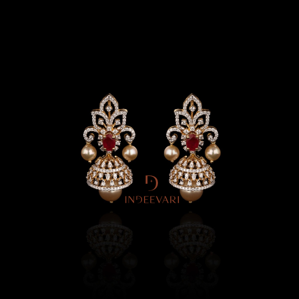 Ishika Regal Diamond Jhumkis