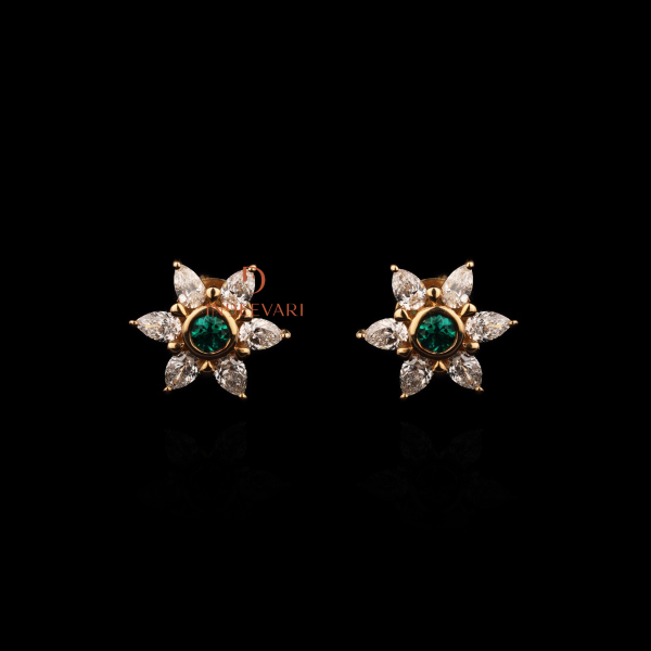 Liyana Diamond Stud Earrings
