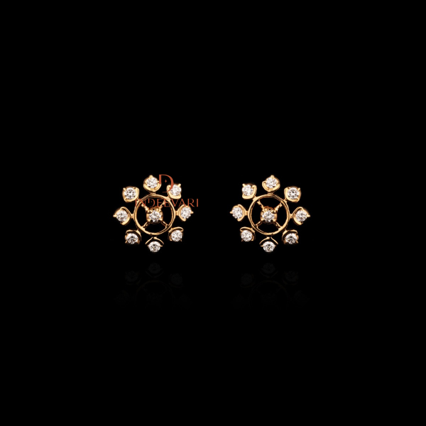 Akasa Diamond Stud Earrings