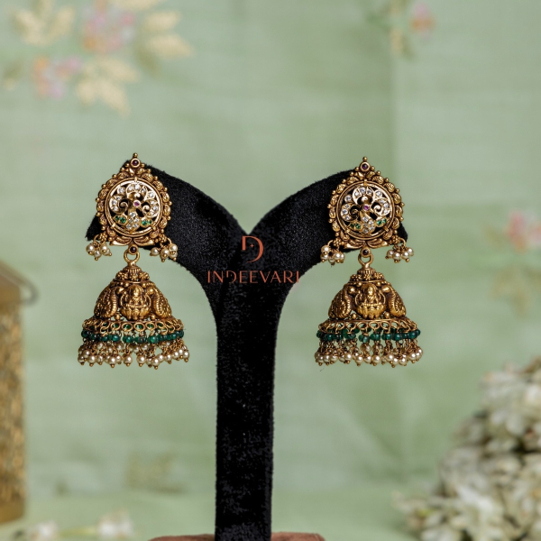 Nakshi Mayura Lakshmi Jhumkis