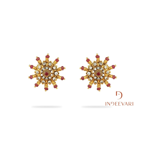 Niya Ruby Stud Earrings