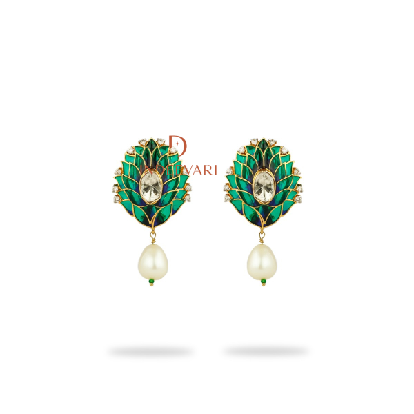 Sahira Polki & Diamond Bloom Earrings