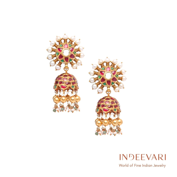 Rishika Floral Heritage Jhumkis