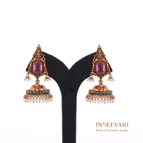 Opulent Nakshi Jhumkis