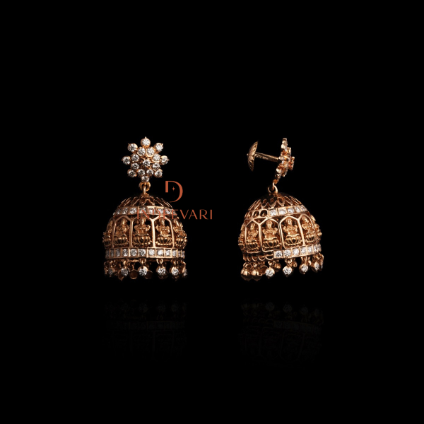 Edha Diamond Jhumki Earrings