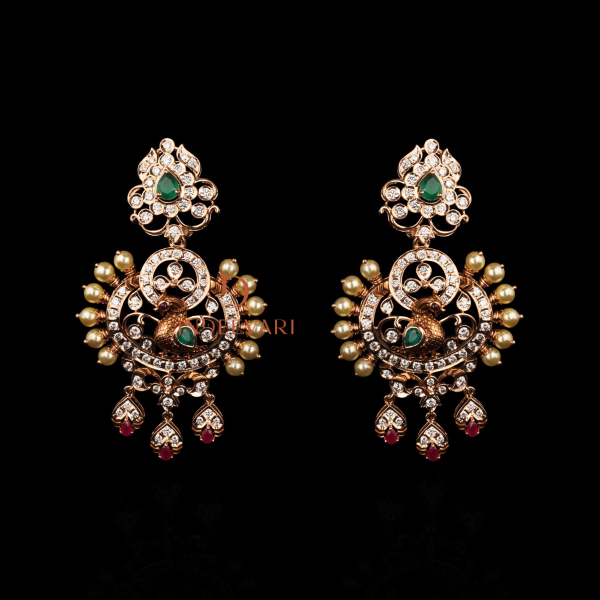 Vedis Rose Gold Diamond Earrings