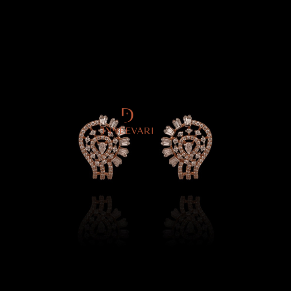 Tridha Diamond Stud Earrings 