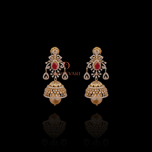 Maitri Diamond Jhumkis