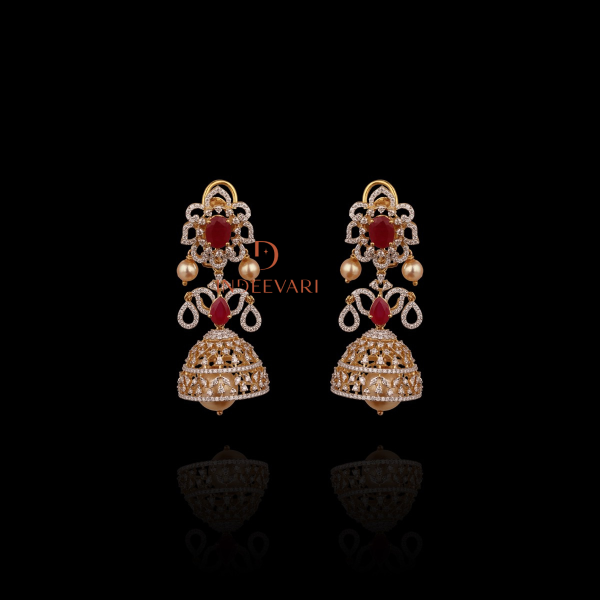 Reeves Diamond Jhumki Earrings 