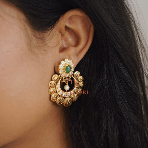 Akruti Pachi Kasu Earrings 