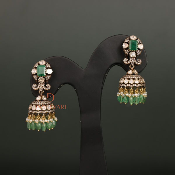 Aniya Emerald & Diamond Earrings